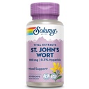 SOLARAY St. Johns Wort Aerial Extract 450mg Dois diariamente , Mood & Brain Health Support , 0,3% Hypericin , 60ct, 30 Serv.