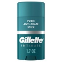 Gillette Intimidade Pubic Anti-chafe Stick, Reduz Rubbing e Irrigação, Anti-chafing Pubic para homens, Aplicação fácil, Dermatologista testado