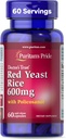 Puritans Pride Doctors Trust® Red Yeast Rice 60mg com Policosanol, Suplemento Dietário, 60 Cápsulas de Libertação Rápida