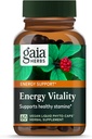 Gaia Herbs Vitalidade Energética - Suplemento de suporte energético para manter níveis de energia saudável e estresse - com Ginkgo, Ginseng, Chá Verde, e Nettle* - 60 Vegan líquido Phyto-Capsules (20-Dia de fornecimento)