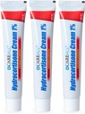 CuidadosAll Hydrocortisona 1%, tubo de 1 oz (Pacote de 3), creme anti-Itch de força máxima, alívio de coceira e vermelhidão de mordidas de Bug, Eczema, Psoríase, Hera Veneno, Carvalho e Sumac