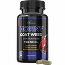 Horny Goat Weed Força Extra - com Maca, L-Arginina, Ginseng - Boost Desire, Performance, Stamina, Energia, Fórmula Não-GMO, 60 Cápsulas
