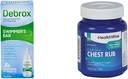 Debrox Swimmer's Ear Drops, 1 Fl Oz e HealthWise Medicated Chest Rub, 4 onças. Pacote