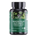 PlantFusion Vegan Magnesium Glycinate Complex 400 mg - alta absorção e biodisponibilidade - Quelante - Suporta relaxamento muscular, sono, saúde cardio, alívio de estresse e produção de energia - Não OGM
