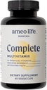 Multivitamina diária para homens e mulheres adultos – Multivitaminas quelatadas com zinco, biotina, iodo, crómio, manganês e vitaminas A, B6, B12, C, D, E – Imune completo e suporte energético – 60 Cápsulas