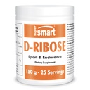 Super inteligente - Pó D-Ribose (Açúcar Natural) 6gm por dia - ATP Síntese e Produção - Combustível Universal para Energia - Não-GMO e Sem Glúten - 150g