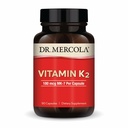Dr. Mercola Vitamina K2-180 mcg Vitamina K2 como MK-7 - Suporta Função Arterial Saudável e Saúde do Coração - Não-GMO, Sem Glúten e Sem Lacticínios - 90 Cápsulas (90 Servimentos)