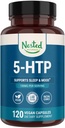 Aninhado Naturals 5-HTP 100 mg (5-hidroxitriptofano) - Apoio ao sono e ao humor - 5HTP Suplemento para Serotonina Naturalmente Fonte - 120 Não-GMO, Cápsulas Vegan