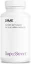 Supersmart - Suplemento DMAE 390mg por dia (Dimetilaminoetanol) - a partir de DMAE Bitartarato - Produção de Colinas - Não-GMO e Glúten Grátis - 150 Cápsulas Vegetarianas