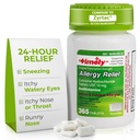 Time-CAP LABS, INC. Cetirizina oportuna HCl 10 Mg 365 Comprimidos - Alívio de Alergia 24 horas de Espirros, Nariz Corredor, Olhos Aguados Comichão, Garganta Comichão ou Nariz