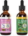 Rejuvica Health Balanced Femme + VitaLiver - Suporte Equilíbrio Feminino + Apoio ao Fígado - Entrega líquida para melhor absorção - Cardo de Leite, Dong Quai, Alcachofra, Maca, Dandelion & More!