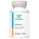XYMOGEN 5-MTHF ES - 17.000 mcg DFE - Suplemento de folato bioativo como Quatrefolic - Humor, Cardiovascular + Suporte de metilação - Folato de metilo vitamina B como L Metilfolato (60 Cápsulas)