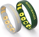 Pulseiras Repelentes Mosquito, 2 pacotes de pulseiras Repelentes Mosquito Silicone, DeET-Free Inseto & Bandas Repelentes Insetos para Adultos e Crianças Indoor Outdoor Uso (verde escuro & cinza)