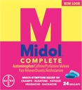 Midol Menstural completo, Gelcaps, 24 quilates