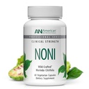 Nutriceuticals americanos – Noni – 60 Cápsulas – Adaptogen poderoso para energia balanceada – 100% em pó de fruta integral