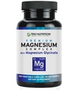 Trio Nutrição Complexo de Magnésio 90 dias Forneça 420 mg de calma natural, relaxar, alívio de estresse, e recuperação muscular Suplemento de glicinato de magnésio com vitamina B6 para absorção rápida *