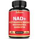 Suplemento Satoomi NAD com Nicotinamida Riboside NR, Resveratrol, Quercetin - 60 Contagem - 30 Dias