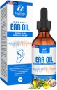 Óleo Orgânico de Orelha para Infecção Orelha - Eardrops Natural para Prevenção de Orelhas, Remoção de Orelhas e Ceras - Crianças, Adultos, Bebê, & Dog Earache Remedy - com Mullein, Alho, Calendula Made in USA