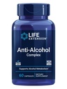 Extensão de vida Complexo anti-alcohol, Vitamina C, zinco, Sementes de uva, Cardo de leite, Extrato de Cravo, Suporta Metabolismo de Álcool saudável e Função hepática ideal, Sem glúten, Não-GMO, 60 Cápsulas