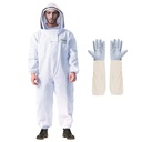 LONGADS Terno de abelha profissional para homens Mulheres, Terno de apicultor de apicultor de apicultor com luva & capuz ventilado, Multi-Tamanho Bee Outfit para quintal e Guardião de abelha para Bee Keeper Catcher traje de Natal