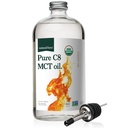 Natural Force Organic Puro Óleo C8 MCT – Óleo líquido MCT em recipiente de vidro – Ácido Cáprico Concentrado – Keto, Paleo, Kosher, Vegan & Non-GMO – Laboratório testado para a qualidade e pureza, 32 Ounce