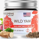 Quatro Elementos 4E Wild Yam Balanceamento Cream, 2 OZ - 1o lugar vencedor no Simpósio Internacional de Ervas 2023 para Cremes e Salvas! Orgulhosamente cultivada, trabalhada e empacotada em WI, EUA.