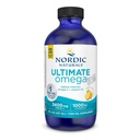 Nórdico Naturals Ultimate Omega Xtra Líquido, sabor limão - 8 oz - 3400 mg Omega-3 + 1000 UI Vitamina D3 - EPA & DHA - Cérebro, Coração, Conjunção e Saúde Imune - Não-GMO - 48 Servings