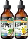 BIO KRAUTER Stinging Nettle Tintura 4 Fl. Oz. & Dandelion Tintura 4 Fl. Oz.