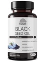 Cápsulas de óleo de semente preta (Não-GMO & Vegan) Frio-Pressed Nigella Sativa Fornecendo Puro Black Cumin Seed Oil □ Super Antioxidante para Digestão, Articulações, Cabelo e Pele