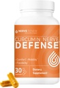RENOVAÇÃO NERVE Curcumin Nerve Defense with Meriva Curcumin Phytosome for Complete Nerve Nurishment and Comfort - Otimized Curcumin with Black Pepper Extract - 30 Cápsulas