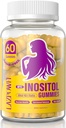 Inositol Gummies com Myo-Inositol & D-Chiro Inositol, Vitamina D3, Magnesium Glycinate & Zinc - Razão ideal 40:1 - 30 Dia Fornecimento-96