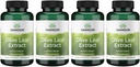 Swanson Olive Leaf Extract Cápsulas com 20% de Oleuropein - (120 Cápsulas, 500mg Cada) 4 Garrafas