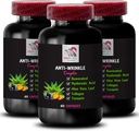 Ácido Alfa Lipóico - Complexo Antirrugas - L-Glutationa, Aloe Vera, Suporte de colágeno, Verde Coffee Bean, Licopeno, Açafrão, Sementes de uva, Hydration Boost, Firme da pele, textura lisa 3Bot 180Caps