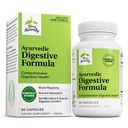 Terry naturalmente fórmula digestiva ayurvédica - Suporte digestivo para a regularidade - Suporte para a saúde intestinal - Nutriente Suporte de Absorção - Suporte Gut Saúde & Gut Microflora - 60 Cápsulas