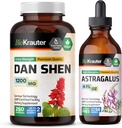 BIO KRAUTER Dan Shen 250 Cápsulas e Tintura de Astragalus 4 Fl. Oz.