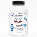 Flush Free Niacin 500mg // 100 Cápsulas // Pure // by PureControl Supplements