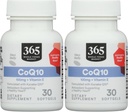 365 by Whole Foods Market, Co Q10 100Mg, 30 Softgels (Pacote de 2)
