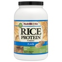 NutriBiotic Plain Rice Protein , 3 Lb (1.36kg) Ou seja, baixo carboidrato, Vegan & Raw Protein Powder □ Crescido e processado sem produtos químicos, glúten ou OGM