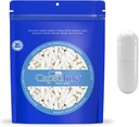 Capsuline Tamanho 000 - Cápsulas de Gelatina Vazia Branco Colorido - 10000 Contagem - Cápsulas de Pílula Gel Vazio - DIY Pure Bovine Pill Preenchimento - Tampas Vazias - Kosher e Halal Certificado - Não-GMO Certificado