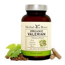 Ervas Raízes Puro Orgânico Valério Raízes Cápsulas - 900 mg - Não-Habit Formando com sem Melatonina, Não-GMO - 60 Conde Cápsulas Vegan, Suplemento de Ervas