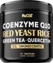Red Yeast Rice 13500mg Green Tea 4500mg Quercetin 4500mg Suplemento & More - Suporte Saúde do coração, sistema imunológico e equilíbrio corporal - 60 Cápsulas