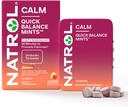 Natrol Quick Balance Calm Mints, Suplemento dietético, Limonada de framboesa Artificialmente saboreada, contagem de 30, fornecimento de 15 dias