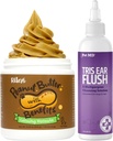 Pet MD Tris Veterinária Ear Flush + Riley's calmante manteiga de amendoim para cães