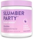 Amor Suar Fitness Sleep Boost Powder O chocolate da festa do slumber melhora o sono, Suporta a recuperação muscular Vegan, Gluten Free, Não-GMO 28 Servings