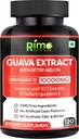 Extrato de Folha de Guava com Melon amargo 120 Veg Cápsulas 1000 mg por serviço (120 Cápsulas, Guava)