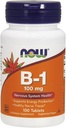 Now Vitamina B-1 (tiamina) 100 mg, 100 comprimidos (embalagem de 4)