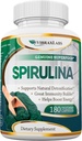 Vibraxlabs Spirulina Cápsulas – 100% Pure 1000mg Servindo (500mg Cápsulas Veggie) Suplemento em pó, Suporta desintoxicação natural, Benefícios Saúde em um nível celular, Melhor com chlorela