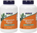 NOW Magnésio Malate 1000mg, 180 comprimidos (Pacote de 2)