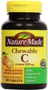 Natureza Made - Vitamina C 500 mg, 120 comprimidos mastigáveis (Twin Pack 2 x 60)