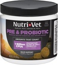 Nutri-Vet Pre & Probióticos para cães, Suporte Digestivo, Estômago Chateado, Cachorrinho Probiótico, Vitaminas e Suplementos para Animais de estimação, Dog Probióticos, Flavor de fígado e queijo, 120 mastigação suave